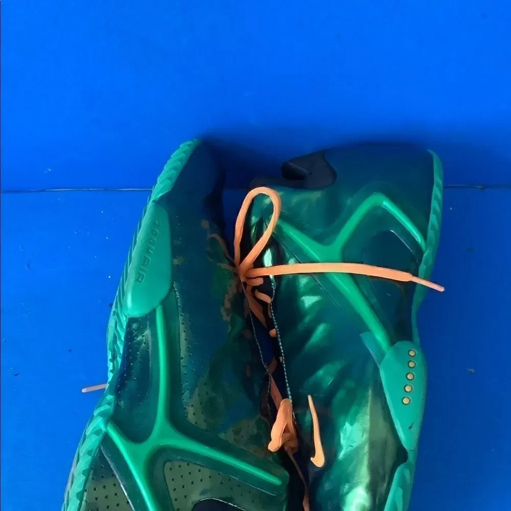 Nike Mens Basketball Shoes Zoom Hyperflight Green 599503-300 2013 Mid Top 10.5
